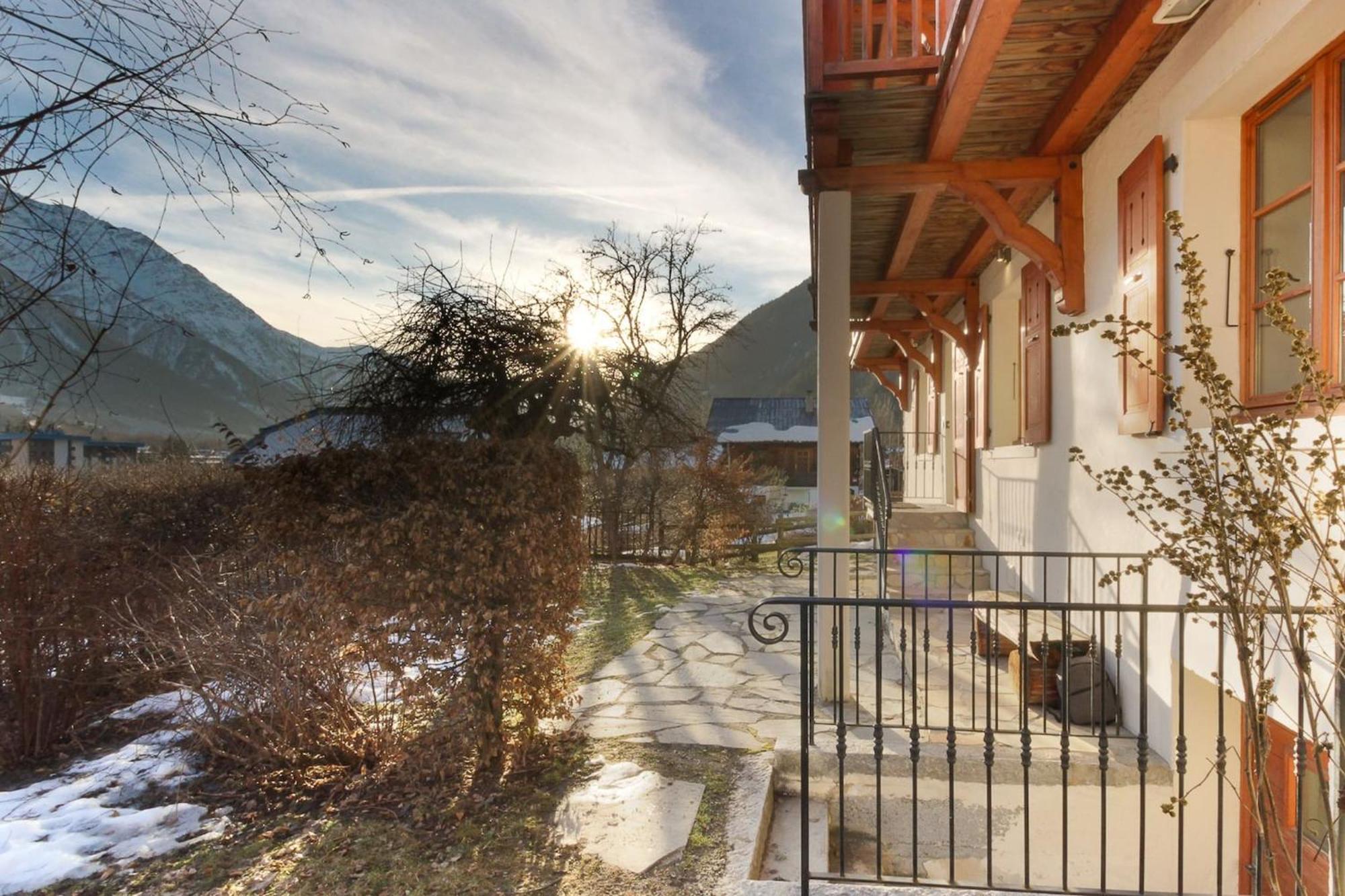 Les Alpins - Centre De Chamonix - Renove Avec Jardin Et Vue Imprenable Sur Le Montblanc 아파트 외부 사진