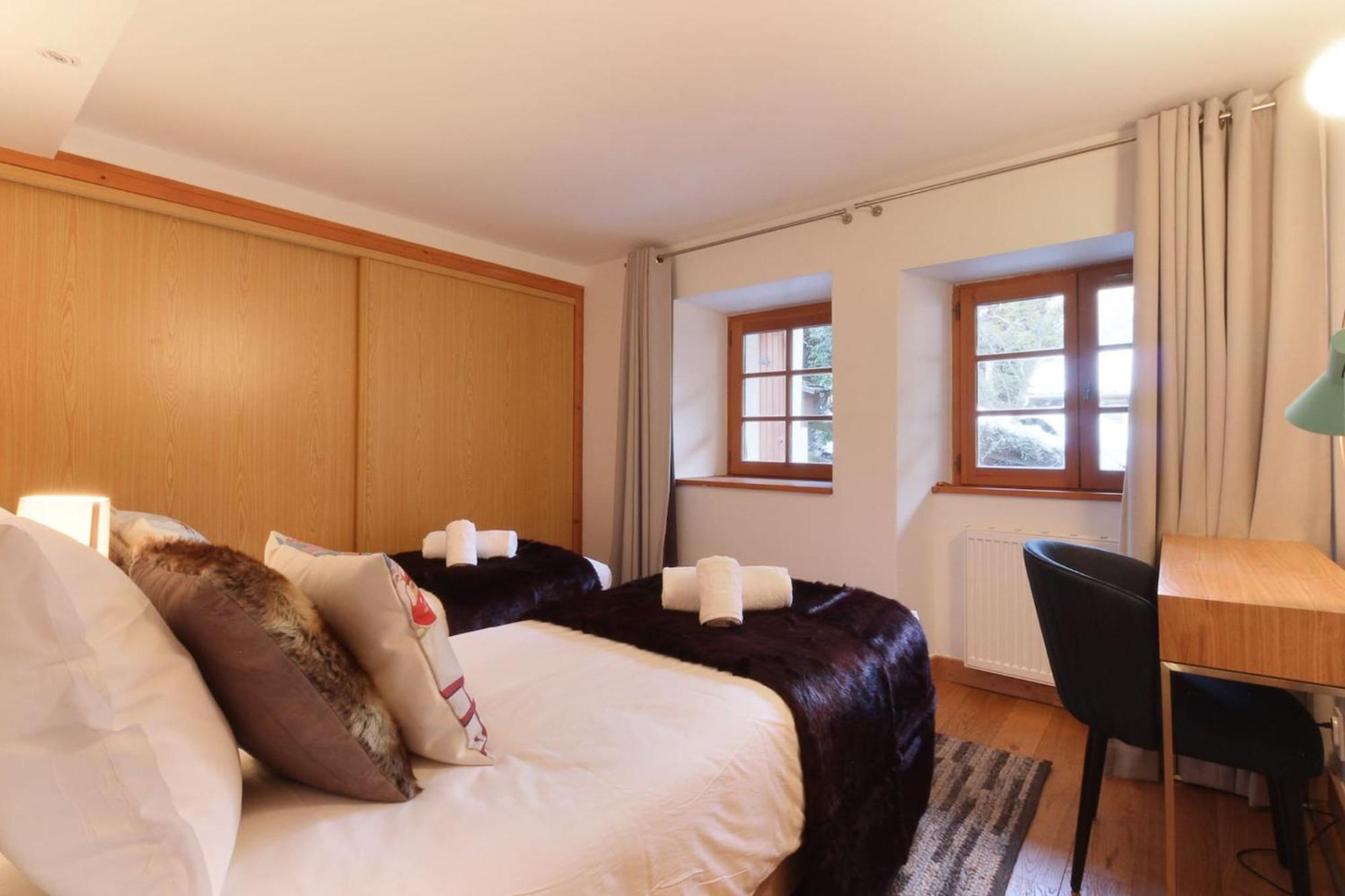 Les Alpins - Centre De Chamonix - Renove Avec Jardin Et Vue Imprenable Sur Le Montblanc 아파트 외부 사진